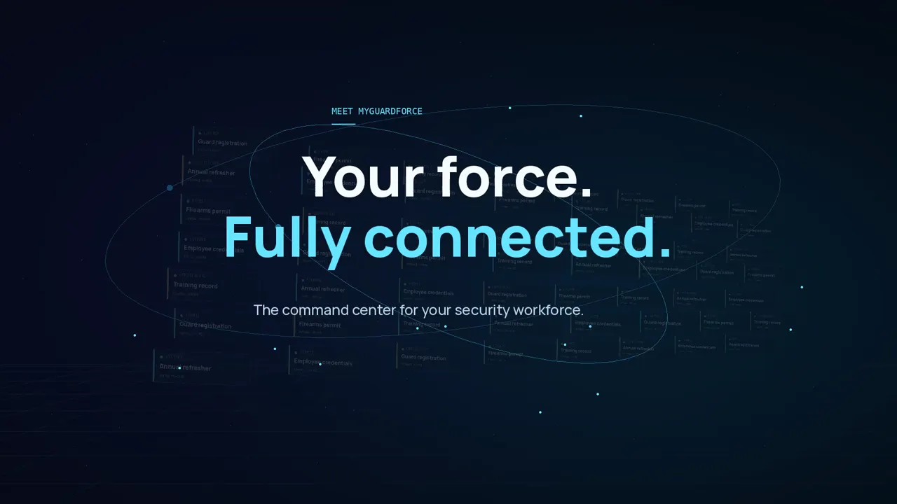 MyGuardForce graphic: Your force. Fully connected.
