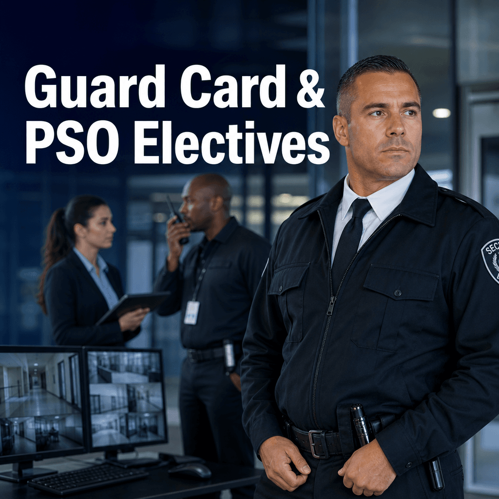 Guard Card 32 Hr + 8 Hr Powers to Arrest & Appropriate Use of Force Refresher