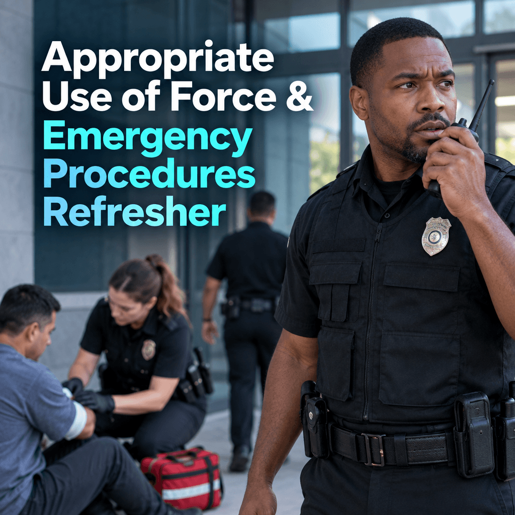 Appropriate Use of Force & Emergency Procedures Refresher