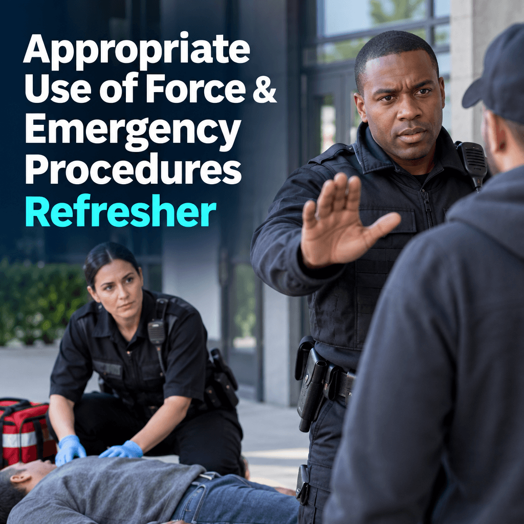 Appropriate Use of Force & Emergency Procedures Refresher