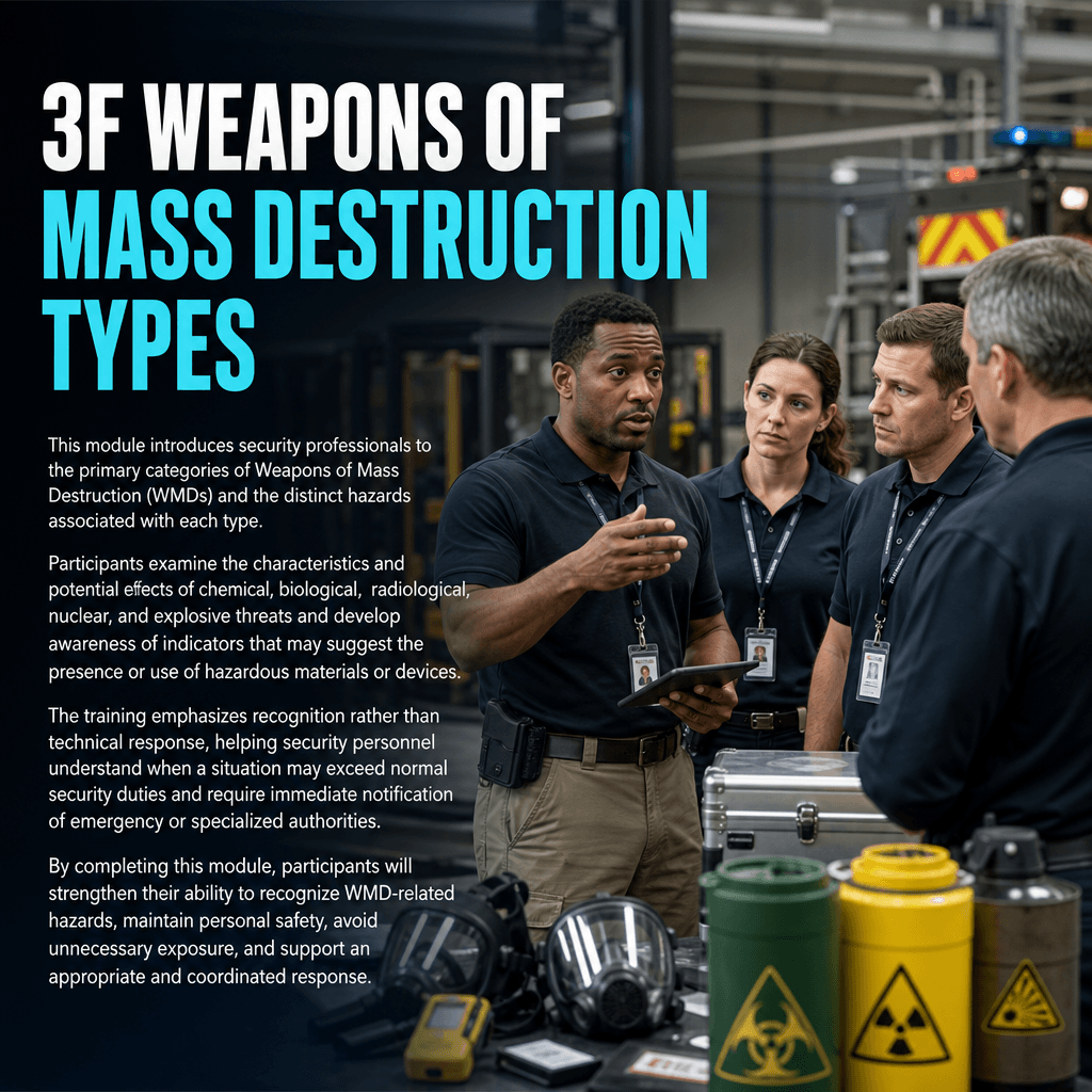 3F Weapons of Mass Destruction Types